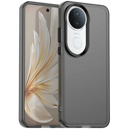 vivo S20 5G Cover PC+TPU+PET Mat Anti-Drop Telefon Bagcover - Sort