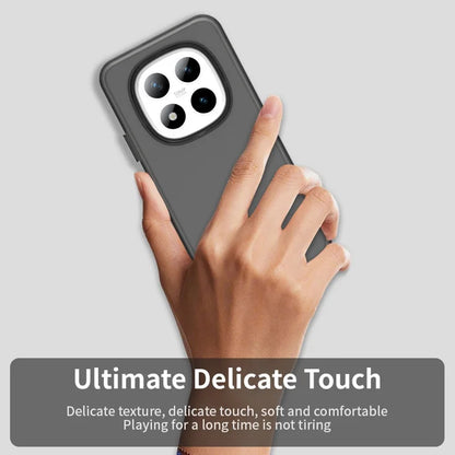 Xiaomi Redmi Note 15 Pro 5G cover PC + TPU + PET mat anti-drop telefonbagside – sort
