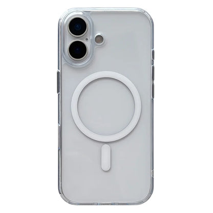 iPhone 17 Magnetic Clear Case PC +TPU Hybrid Phone Cover Compatible with MagSafe
