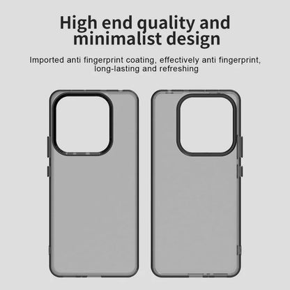 Xiaomi Redmi Note 14 5G Cover PC+TPU+PET Mat Anti-Fald Telefonbagside - Sort